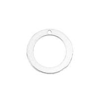 Sterling Silver Round Loop Charm 10mm