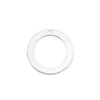 Sterling Silver Round Loop Charm 10mm