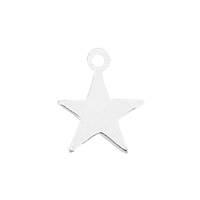 Sterling Silver Star Charm 8mm