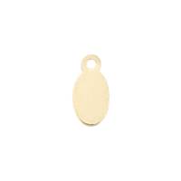 Gold Filled Oval Chain Tag 7.0mm