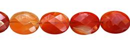 Red Agate Natural Color Faceted Oval Shape