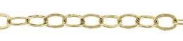 3.7mm Width Hammer Round Gold Filled Chain