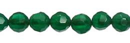 Green Agate Faceted Ball Shape (Quality-A)