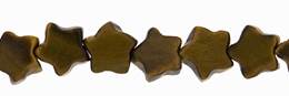 Tiger Eye Bead Flat Star Shape Gemstone