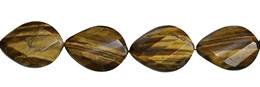 Tiger Eye Bead Twisted Pear Shape Gemstone