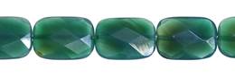 Green Agate Rectangle Shape Faceted Gemstones