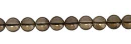 Smoky Quartz Bead Ball Shape Gemstone GR-AB