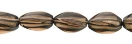 Smoky Quartz Bead Four Twist Gemstone