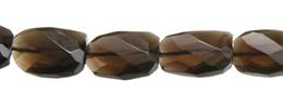 Smoky Quartz Wave Ladder Faceted Shape Gemstone