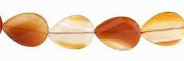 Red Agate Natural Color Twisted Pear Shape