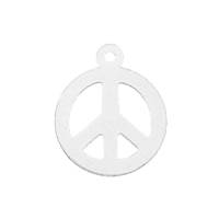 Sterling Silver Peace Charm 11mm