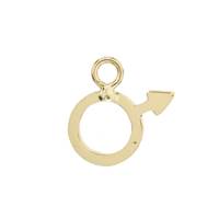 14K Male Sign Charm