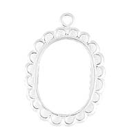 Sterling Silver Oval Picture Frame 18mm