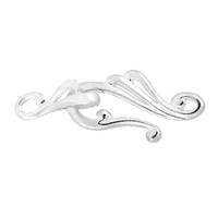 Sterling Silver Hook and Eye Filigree Clasp 25mm