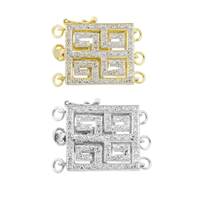 14K Diamond Accent Textile Square Clasps