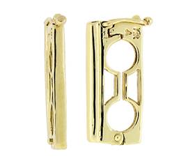 14K Gold Bar Pearl Shortener