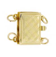 MULTI-STRAND FANCY RECTANGLE CLASP 2719-14K