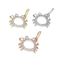 14K Diamond Crab Charms