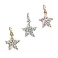 14K Diamond Starfish Charms