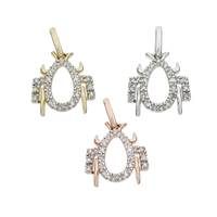 14K Diamond Spider Charms