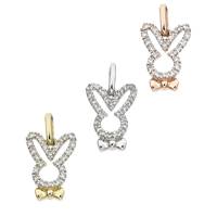 14K Diamond Rabbit Charms