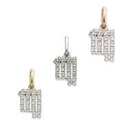 14K Diamond Virgo Charms