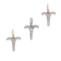 14K Diamond Aries Charms