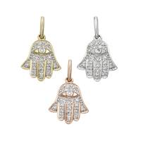 14K Diamond Hamsa Charms (B)