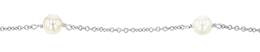 4mm White Pearl Sterling Silver Pearl Chain