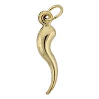Gold Filled Puffy Horn 15mm Charm