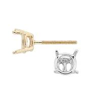 Stand 4 Prong Economy Earring 28818-14K