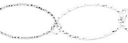 Silver 23.0mm Width Hammer Oval Chain