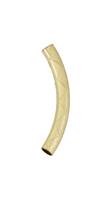 Gold Filled Curve Tube Diamond Pattern 25mm Spacer