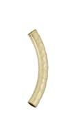Gold Filled Curve Tube Hammer Pattern 25mm  Spacer