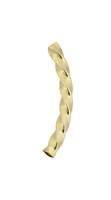 Gold Filled Curve Tube Twisted Square 25mm Spacer