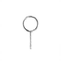 Sterling Silver Screw Eye Pendant 6.3mm