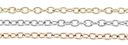 14K Gold Chain 1.20mm Width Round Cable Chains