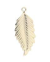 14K 21mm Leaf Charm