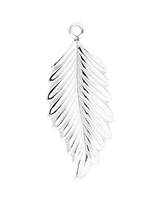 Sterling Silver Leaf Charm 21mm