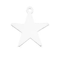 Sterling Silver Star Charm 14mm