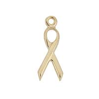 Gold Filled Ribbon 15mm Charm