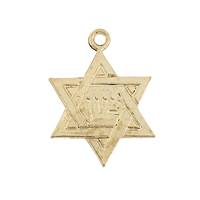 Gold Filled Star of David 12mm Charm