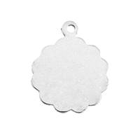 Sterling Silver Disc Charm 12mm