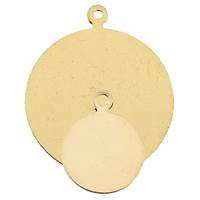 Gold Filled Flat Disc Charm