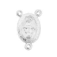 Sterling Silver Mary Centerpiece 13mm