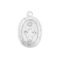 Sterling Silver Mary Charm 21mm