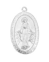 Sterling Silver Mary Charm 13mm
