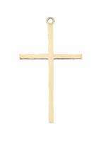 Gold Filled Cross Flat Sheet 30mm Charm