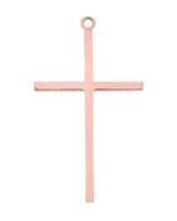 Rose Gold Filled Cross Charm 30mm