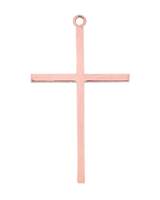 Rose Gold Filled Cross Charm 30mm